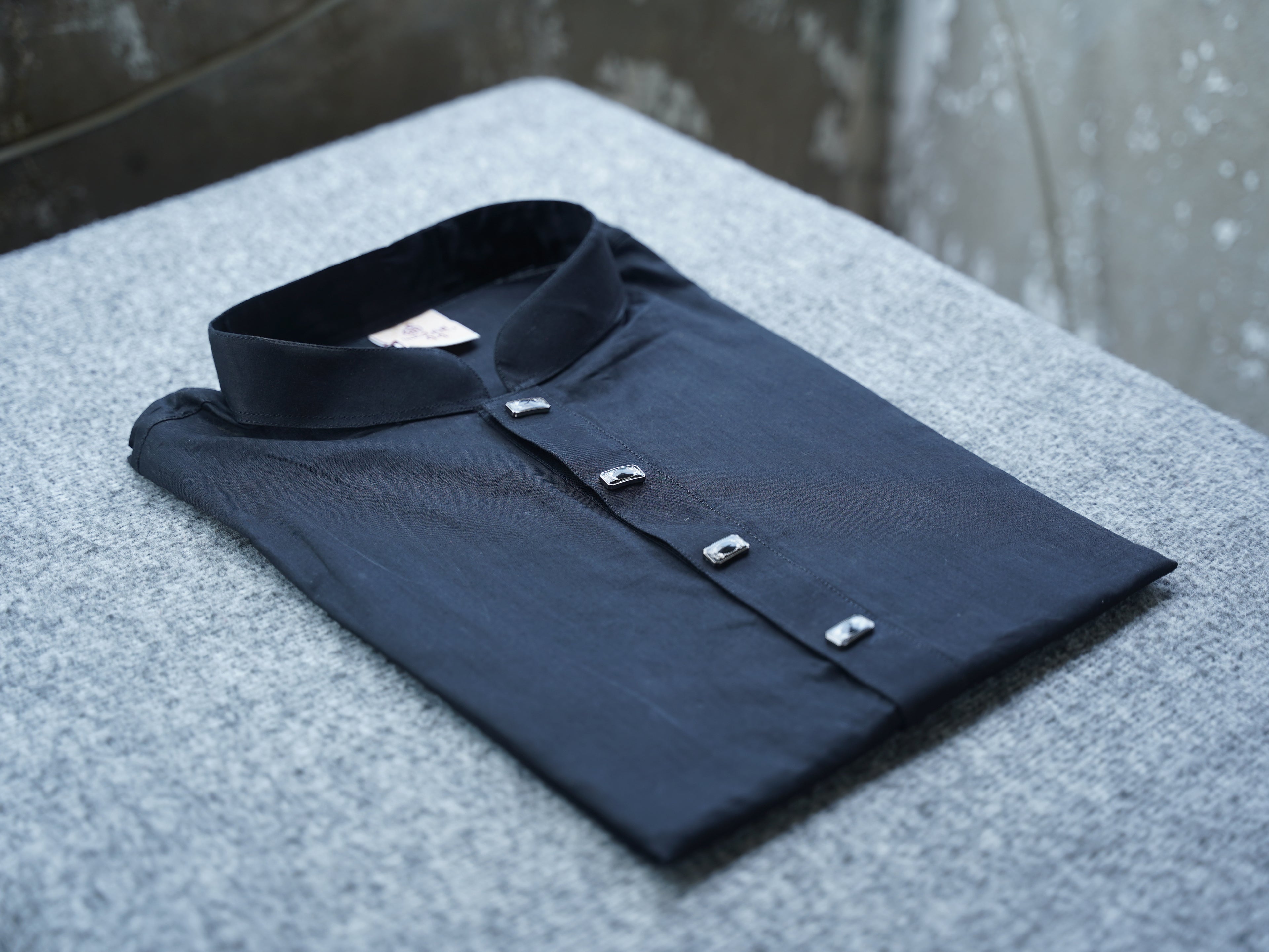 103-Black Addi Cotton 100% Suti Panjabi