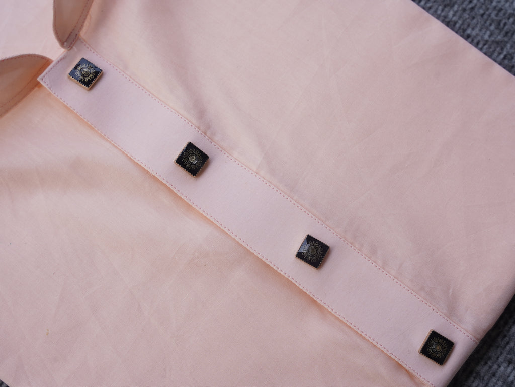 102-Apricot Addi Cotton 100% Suti Panjabi