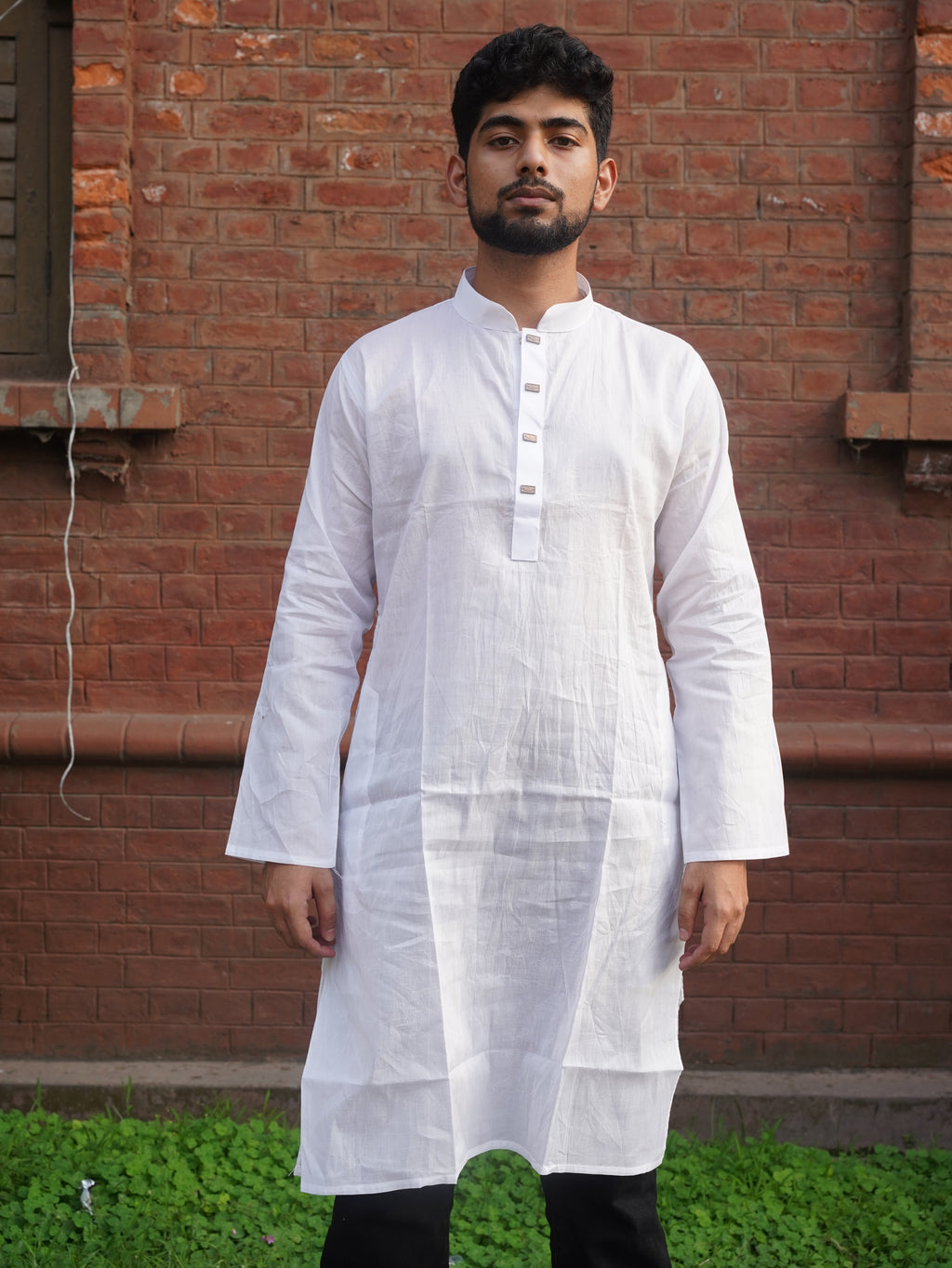 101-White Addi Cotton 100% Suti Panjabi