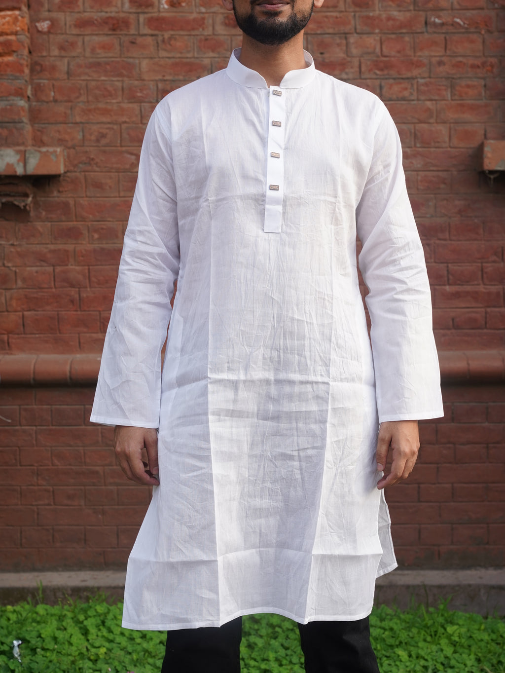 101-White Addi Cotton 100% Suti Panjabi