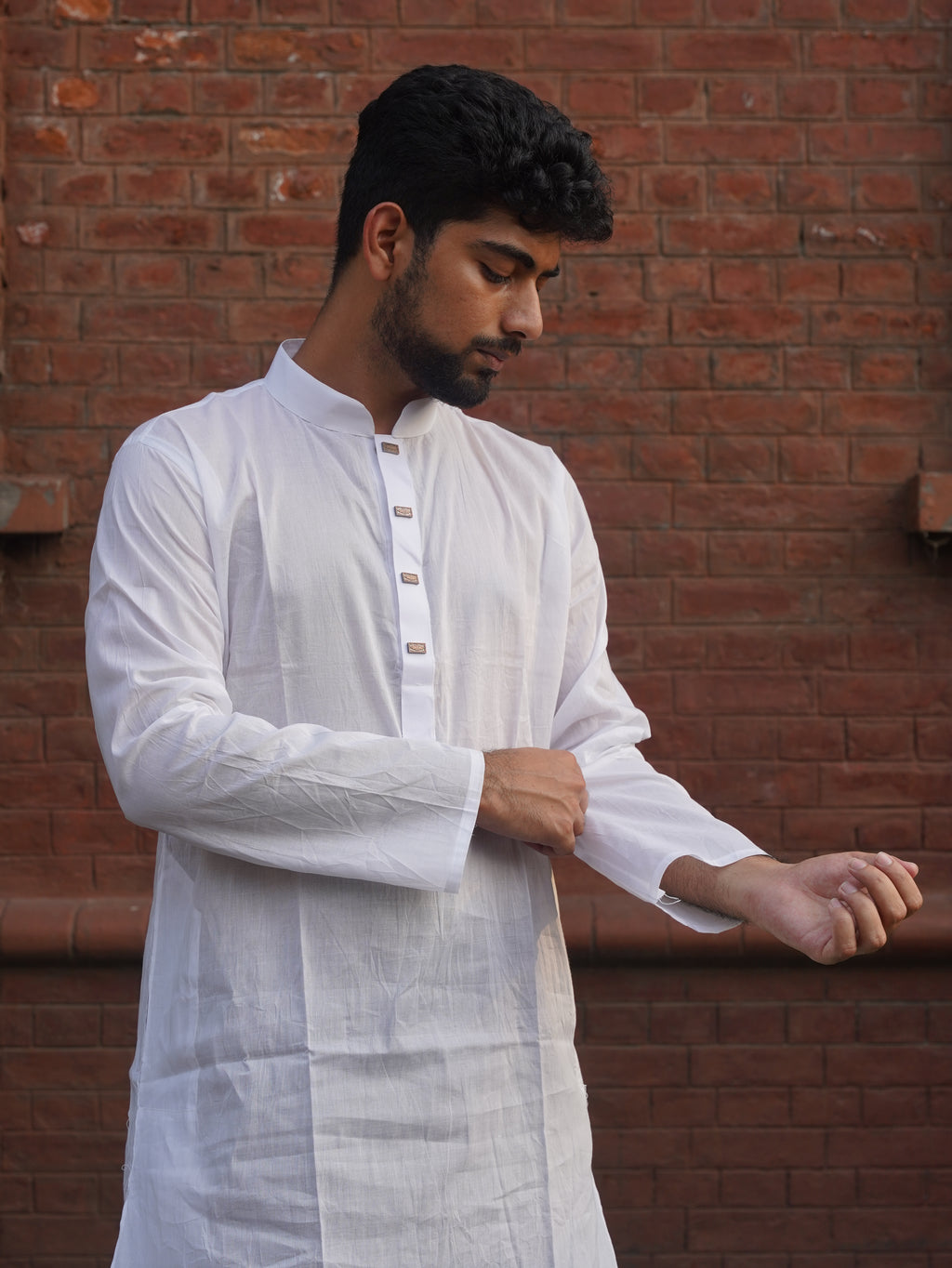 101-White Addi Cotton 100% Suti Panjabi