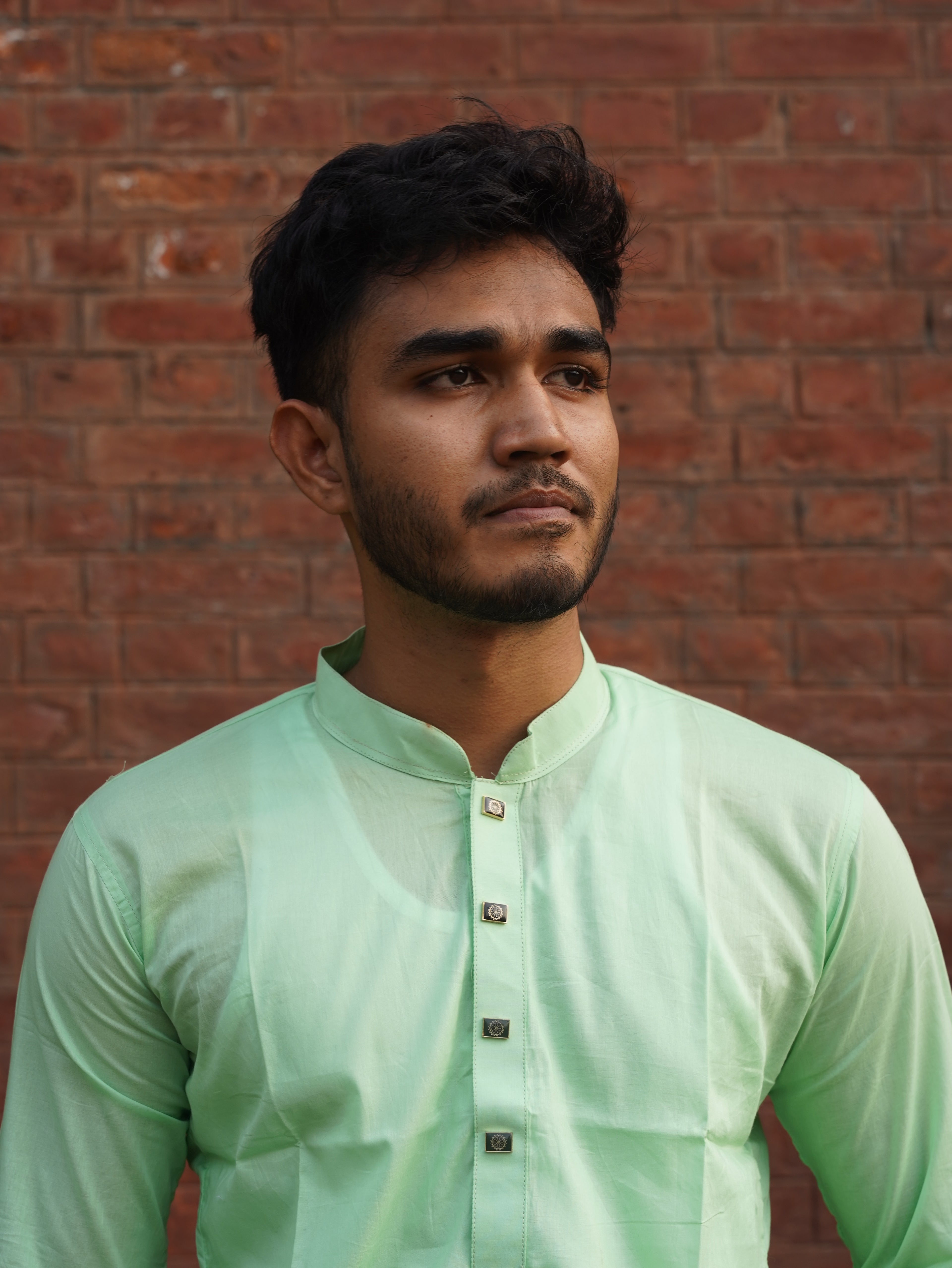 105-Lemon Addi Cotton 100% Suti Panjabi