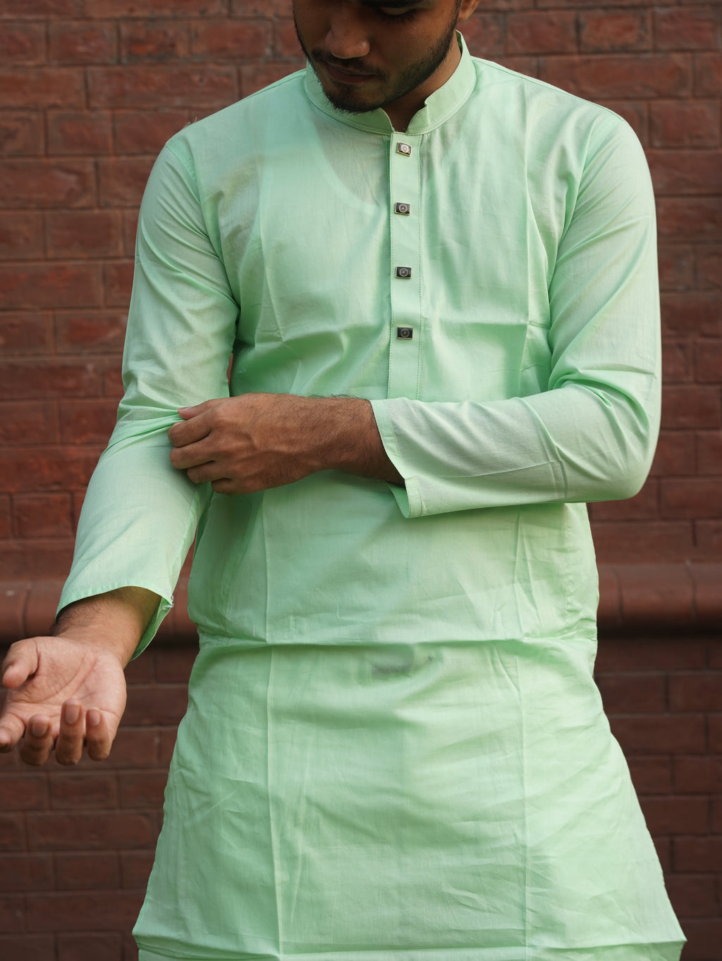 105-Lemon Addi Cotton 100% Suti Panjabi