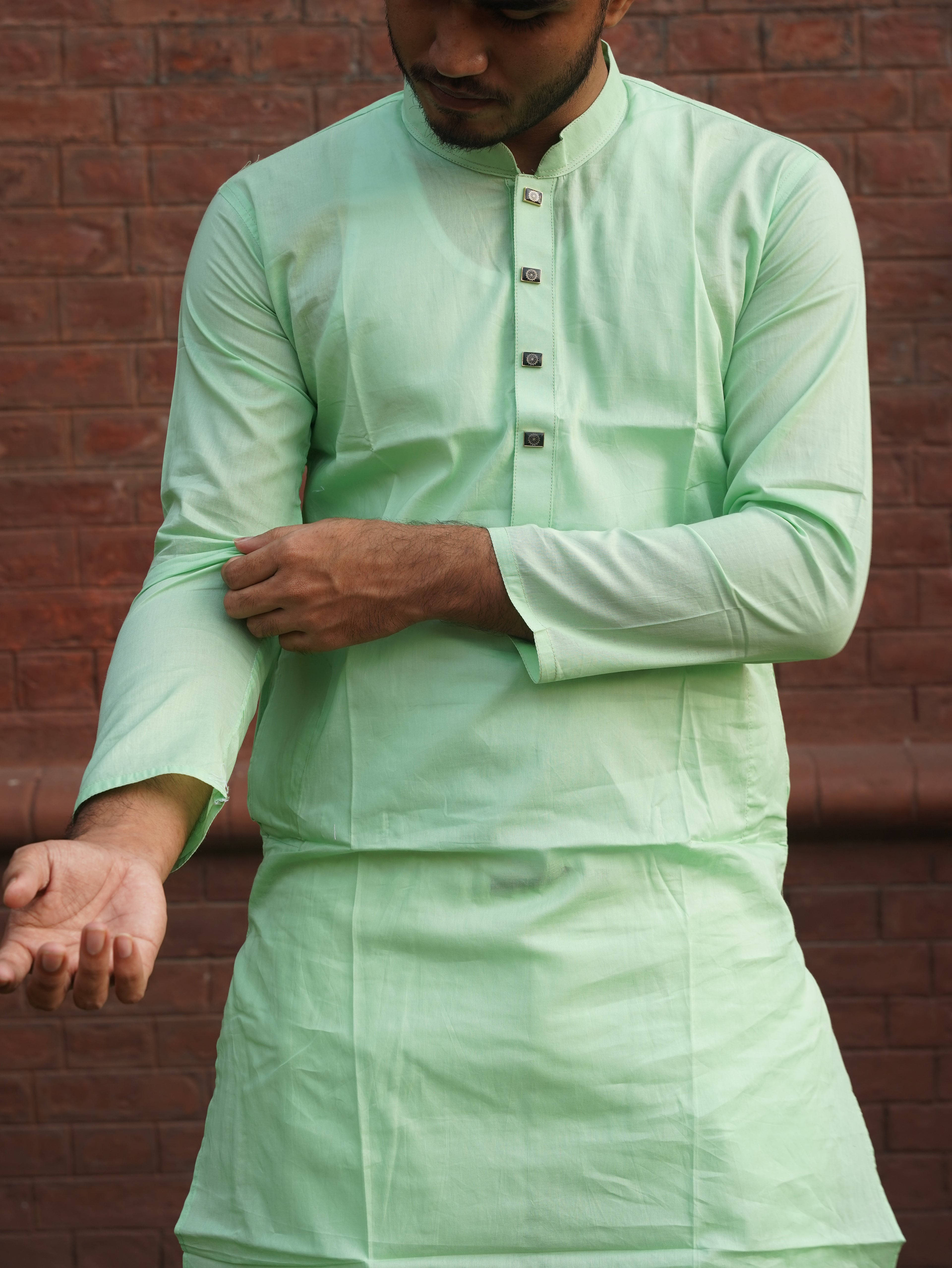 105-Lemon Addi Cotton 100% Suti Panjabi